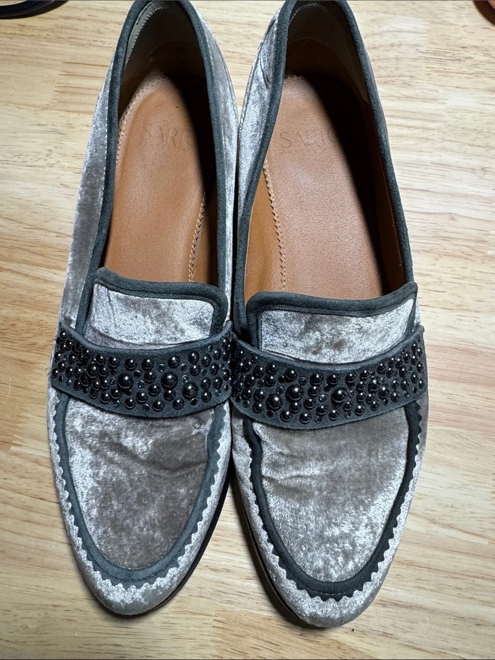 Franco Sarto Women's A-Johanna Grey velvet Sz 10M
